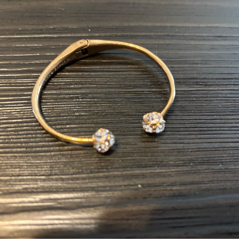 Kate Spade Rose Gold with Crystal Accents Costume Jewelry Bracelet
